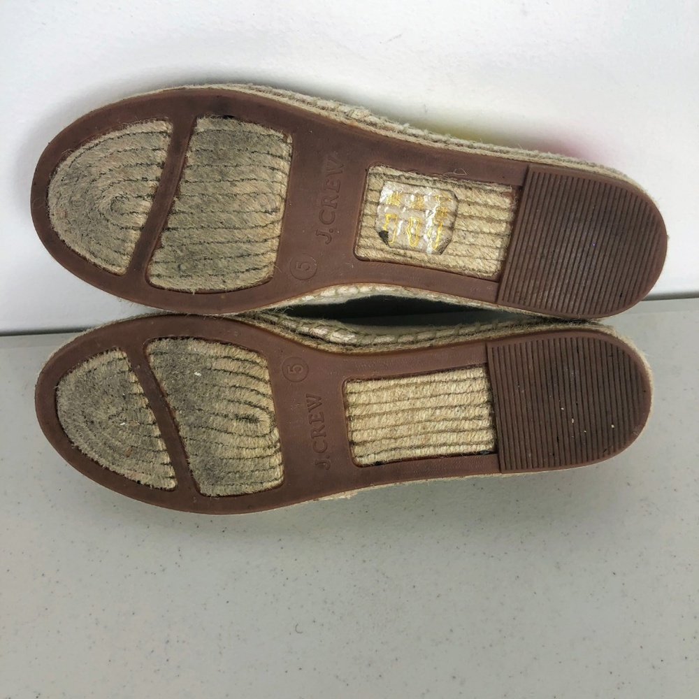 J.Crew Canvas Espadrilles Flats Embroidered Fruits - Picture 7 of 8